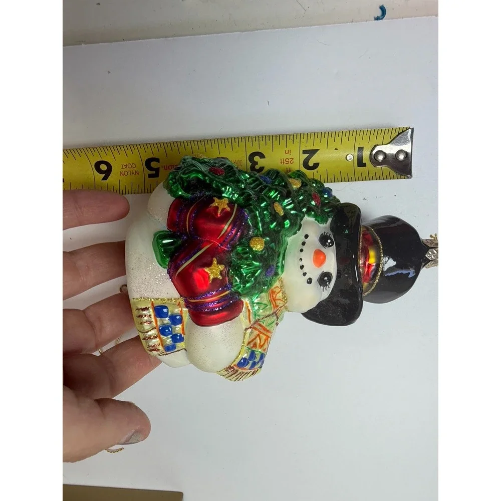 Kurt Adler Polonaise Collection Snowmen's Treasure‎ Glass Ornament Box AP 1470